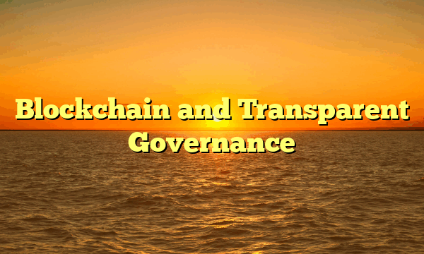 Blockchain and Transparent Governance