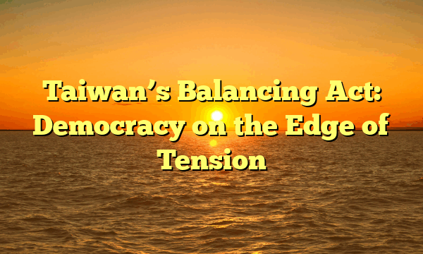Taiwan’s Balancing Act: Democracy on the Edge of Tension Taiwan’s Balancing Act: Democracy on the Edge of Tension