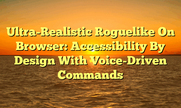 Ultra-Realistic Roguelike On Browser: Accessibility By Design With Voice-Driven Commands Ultra-Realistic Roguelike On Browser: Accessibility By Design With Voice-Driven Commands