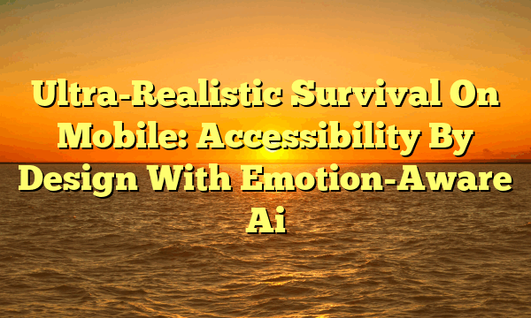 Ultra-Realistic Survival On Mobile: Accessibility By Design With Emotion-Aware Ai Ultra-Realistic Survival On Mobile: Accessibility By Design With Emotion-Aware Ai