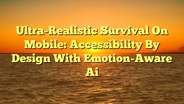 Ultra-Realistic Survival On Mobile: Accessibility By Design With Emotion-Aware Ai