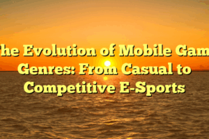 The Evolution of Mobile Game Genres: From Casual to Competitive E-Sports