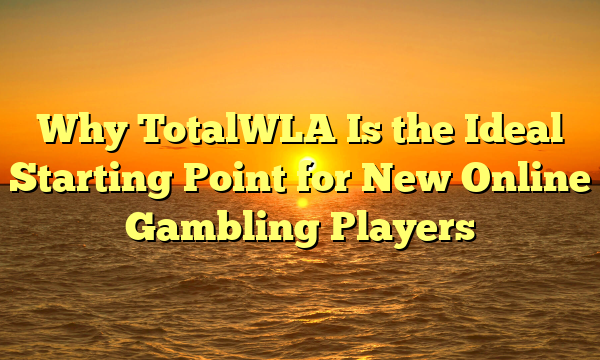 Why TotalWLA Is the Ideal Starting Point for New Online Gambling Players