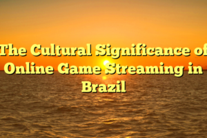 The Cultural Significance of Online Game Streaming in Brazil