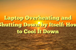 Laptop Overheating and Shutting Down by Itself: How to Cool It Down